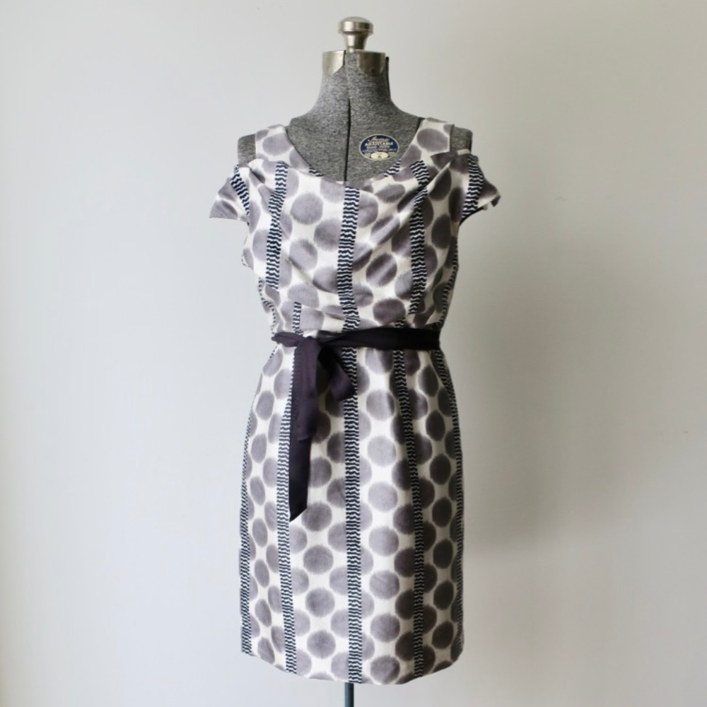 Leifsdottir Silk Polka Dot Cocktail Dress